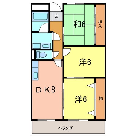 リンピア八千代の物件間取画像